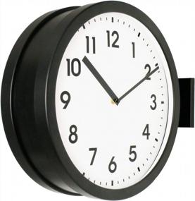 img 3 attached to Double Your Time With Bestime'S 15 Inch Double Sided Wall Clock: Sleek, Minimalist Design, Two-Faced Function, And Easy-To-Read Display For Office, Living Room, Or Home Decor And Gifting.