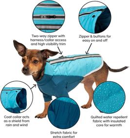 img 2 attached to 🐶 Furhaven Water-Repellent Dog Coat: Reversible Reflective Puffer Vest for Small, Medium, and Large Dogs - Pro-Fit Lightweight Active Jacket - Various Colors and Sizes