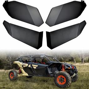 img 4 attached to Can-Am Maverick X3 Max XRS XDS 2017-2022 Aluminum Lower Half Door Inserts Accessories (4 Doors, Front & Rear)