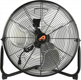 img 4 attached to AAIN AA010 20'' High Velocity Industrial Metal Floor Fan - 6000 CFM, 3 Speed Settings For Garage Shop.