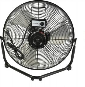 img 1 attached to AAIN AA010 20'' High Velocity Industrial Metal Floor Fan - 6000 CFM, 3 Speed Settings For Garage Shop.