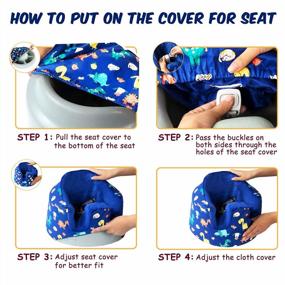 img 2 attached to Keep Your Baby Cool And Comfy With SMTTW Summer Cooling Seat Cover For Bumbo Seat - Dinosaur Print Included!