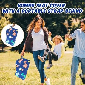 img 3 attached to Keep Your Baby Cool And Comfy With SMTTW Summer Cooling Seat Cover For Bumbo Seat - Dinosaur Print Included!