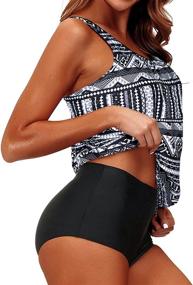 img 2 attached to Yonique Blouson Tankini Swimsuits Bathing Women's Clothing ~ Swimsuits & Cover Ups