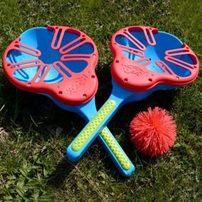 img 1 attached to Koosh Flix Stix Ball Fun - Plays Like Lacrosse - Competitive And Cooperative Play - Play Indoors And Outdoors - Ages 6+