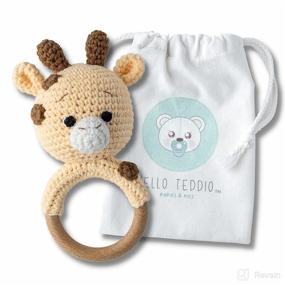 img 4 attached to Hello Teddio Rattle Teething Neutral