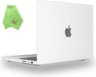 ueswill совместимый чехол для macbook pro 16 дюймов 2021 2022 a2485 m1 pro/m1 max чип touch id защитный чехол + ткань из микрофибры логотип