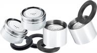 upgrade your sink with umirio faucet aerator replacement kit: high-quality screen, nut insert adapter, and restrictor to filter water and reduce flow to 2.2 gpm. logo