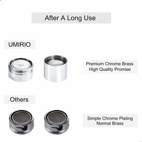 img 1 attached to Upgrade Your Sink With UMIRIO Faucet Aerator Replacement Kit: High-Quality Screen, Nut Insert Adapter, And Restrictor To Filter Water And Reduce Flow To 2.2 Gpm.