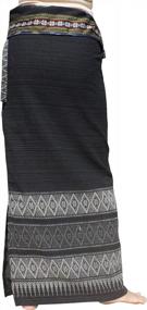 img 1 attached to Stylish Floral Belt Wrap Skirt - Perfect For Thai-Inspired Fashionistas