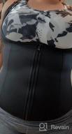 img 1 attached to Cimkiz Sweat Vest Waist Trainer For Womens Workout Tank Zipper Vest Adjustable Belt Sauna Suit Compression review by Alquino Scarwin