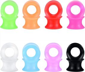 img 4 attached to Flexible Ear Stretching With BodyJ4You 16PC Silicone Tunnel Plugs In 6G-16Mm Gauges - Soft And Comfortable Flesh Eyelets