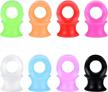 flexible ear stretching with bodyj4you 16pc silicone tunnel plugs in 6g-16mm gauges - soft and comfortable flesh eyelets logo