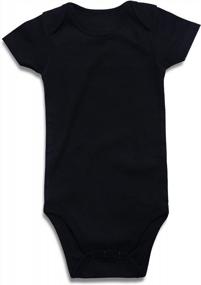 img 2 attached to Unisex Baby Rompers Short Sleeve Cotton Bodysuits - Basic Newborn Onesies, Pack Of 3/5 - Sizes 0-24 Months For Boys And Girls