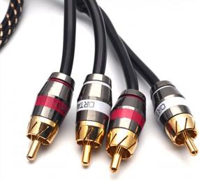 img 2 attached to Enhance Your Audio Experience With The Sydein 3Ft RCA Subwoofer Cable - 2 Male To 2 Male Stereo Audio Cable