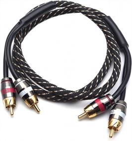 img 3 attached to Enhance Your Audio Experience With The Sydein 3Ft RCA Subwoofer Cable - 2 Male To 2 Male Stereo Audio Cable
