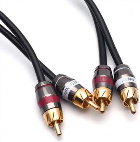 img 1 attached to Enhance Your Audio Experience With The Sydein 3Ft RCA Subwoofer Cable - 2 Male To 2 Male Stereo Audio Cable