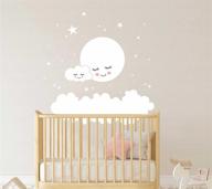 clouds sticker nursery kidsroom decoration logo