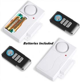 img 3 attached to Wsdcam Wireless Door Alarm With Remote 2 Pack, Battery Included, 105 DB Loud Pool Door Alarm, Wireless Door Open Alarms Sensor For Kids Safety Home Security