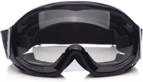 img 1 attached to 👓 Enhanced Visibility Riding Goggles: Fit Over Glasses, Anti-fog, Adjustable Headband, Clear Lens