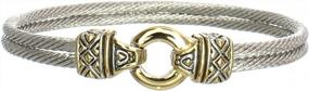 img 4 attached to John Medeiros Antiqua Collection Two-Tone 7" Bracelet: Handcrafted In America