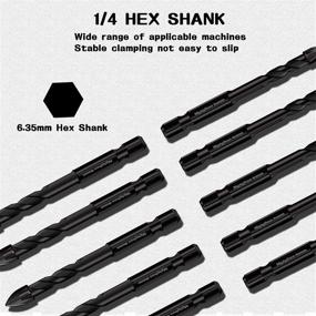 img 2 attached to 🔧 MGTGbao Industrial Drill Bits for Masonry, Concrete, Plastics, and Tungsten Cutting - A Comprehensive Range of Cutting Tools