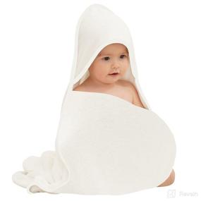 img 4 attached to Premium Bamboo Baby Bath Towel