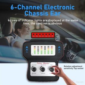 img 1 attached to 🚗 6 Channel Chassis Ears Sound Detector: The Ultimate Automotive Engine Noise Finder Tool with Over-Ear Headphones - Identify Troubling Engine Noises with Precision