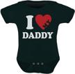 cute unisex baby bodysuit for mother's and father's day: declare love for your daddy or mommy! logo
