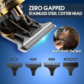 img 2 attached to Get A Professional Grooming Experience With SZJHXIN Hair Clippers For Men - Cordless, Rechargeable, And Multi-Functional!