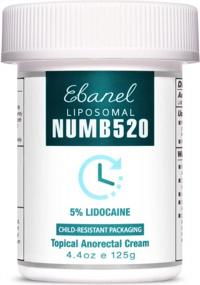 img 4 attached to Liposomal Numb520 Anesthetic Cream With 5% Lidocaine For Maximum Pain Relief, 4.4 Oz, Enriched With Aloe Vera And Vitamin E For Local And Anorectal Use, Effective Hemorrhoid Treatment By Ebanel