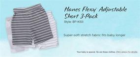 img 3 attached to Hanes Ultimate Baby Adjustable Shorts Apparel & Accessories Baby Boys ... Clothing