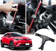 📱 2016-2020 2021 toyota c-hr phone mount | compatible with toyota chr cell phone holder | triangle stability design for 4-6 inch phones logo