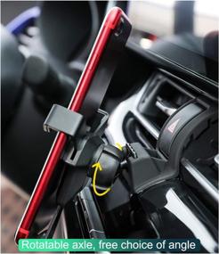 img 1 attached to 📱 2016-2020 2021 Toyota C-HR Phone Mount | Compatible with Toyota CHR Cell Phone Holder | Triangle Stability Design for 4-6 Inch Phones