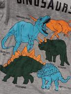 img 1 attached to 🦖 HILEELANG Boys' Sleeve Dinosaur T Shirt Undershirt review by Brady Penczak