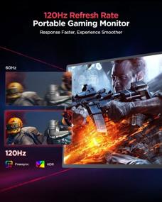 img 2 attached to UPERFECT Portable FreeSync External Anti-Glare Screen, 2560X1600 Resolution, 120Hz Refresh Rate, High Dynamic Range, Built-In Speakers, IPS, HD