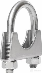 img 3 attached to 🔩 TOTALFLOW 3 Inch Stainless Steel Saddle U-Bolt Exhaust Muffler Clamp: Natural Finish, TF-U300