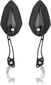 img 4 attached to 🛵 Keenso Adjustable Aluminum Motorbike Side View Mirrors - Rearview Accessories for Handlebars - Scooter Motorcycle Rear View 10mm 8mm (Black)