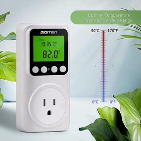 img 1 attached to Temperature Controller Outlet With Timer: Perfect For Reptiles, Greenhouses & Homebrewing!