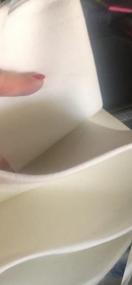 img 8 attached to Yotache PU Ткань Кожа 2 ярда 54 "X 72", 1,25 мм Толстые листы из искусственной синтетической кожи для обивочных ремесел, шитье своими руками, диван, сумочка, украшения для волос, белые