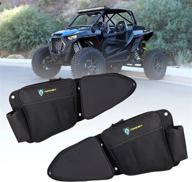 🚀 chupacabra offroad rzr front door bags - water repellent for rzr xp turbo 1000 or s 900 – side by side utv storage accessories with knee protection pads (includes left and right polaris front door bags) логотип