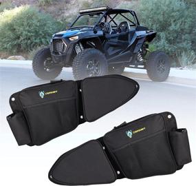 img 4 attached to 🚀 Chupacabra Offroad RZR Front Door Bags - Water Repellent for RZR XP Turbo 1000 or S 900 – Side by Side UTV Storage Accessories with Knee Protection Pads (Includes Left and Right Polaris Front Door Bags)