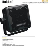 🔊 uniden bc23a bearcat 15-watt amplified external communications speaker - durable rugged design for uniden scanners, cb radios, and more - black логотип