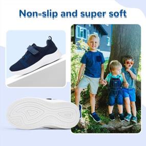 img 1 attached to Comfortable And Durable Running/Walking Sneakers For Toddler And Little Kid Boys And Girls By Nerteo