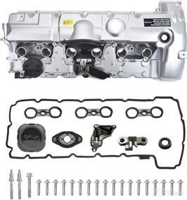 img 4 attached to 🔧 MITZONE Enhanced Performance Aluminum Valve Cover & Gasket Kit for BMW E82 128i, E9X 323i 328i, E60 528i, E70 X5 3.0si, E83 X3, E85 Z4, E89 Z4, F10 528i N52/ N51 SULEV