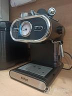 img 1 attached to Rozhkovy coffee maker Kitfort KT-702, black review by Edyta Dobrzaska ᠌