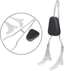 img 4 attached to Enhance Your Motorcycle Ride: INNOGLOW Sissy Bar with Backrest for Harley Sportster XL883 XL1200 2004-UP (Chrome)