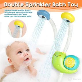 img 3 attached to 🛀 Dwi Dowellin Electric Shower Bath Toys for Baby Toddlers - Upgrade Double Sprinkler Water Toys for Bathtub Tub - Ideal for Kids Preschool Child 18 Months and Up