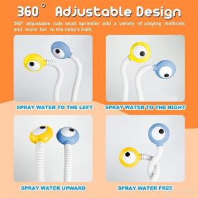 img 2 attached to 🛀 Dwi Dowellin Electric Shower Bath Toys for Baby Toddlers - Upgrade Double Sprinkler Water Toys for Bathtub Tub - Ideal for Kids Preschool Child 18 Months and Up