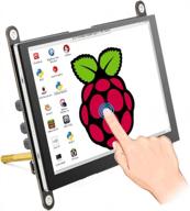 elecrow raspberry monitor touchscreen capacitive 5", 800x480p, portable, rc050s logo